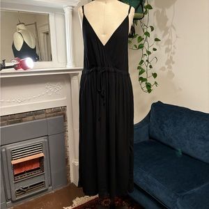**SOLD** Christy Dawn Black Drawstring Maxi Dress Size S/M
